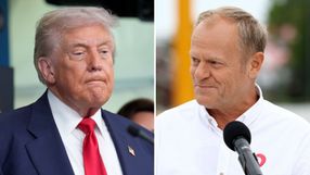 Prezydent USA Donald Trump. Premier Donald Tusk