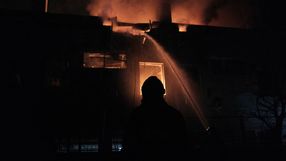 Nocny atak dronów na Kijów