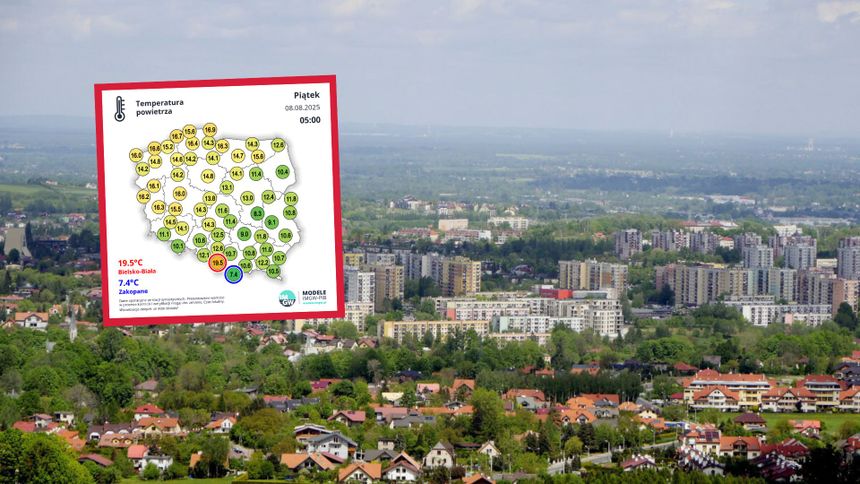 anomalia termiczna na południu kraju