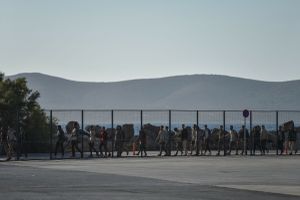 Migranci z Libii na Krecie