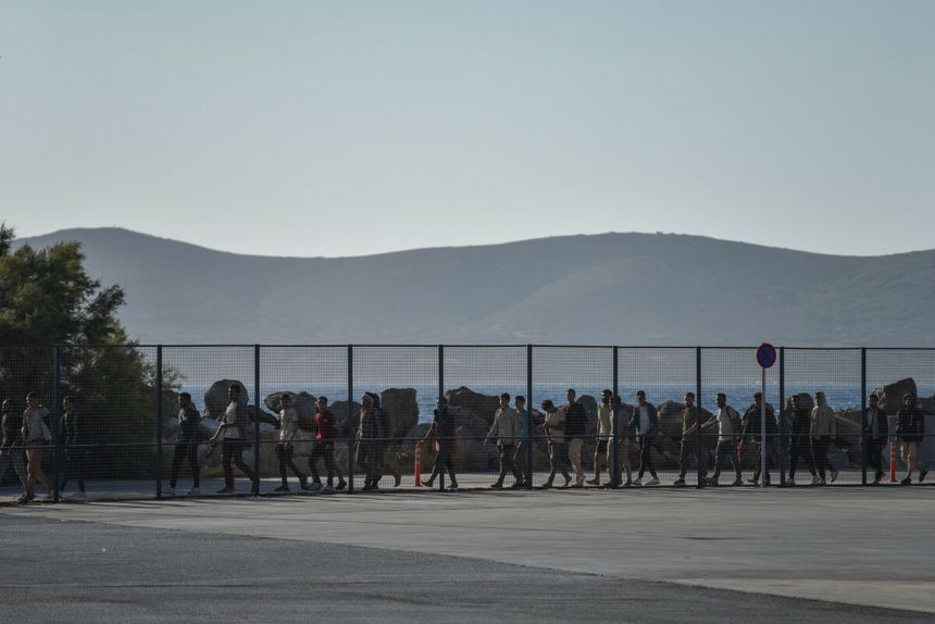 Migranci z Libii na Krecie