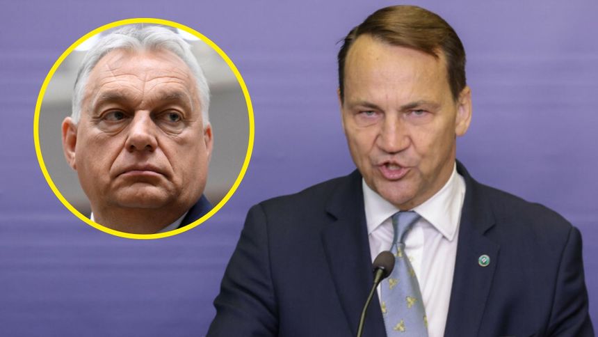 Minister spraw zagranicznych Radosław Sikorski. Premier Węgier Viktor Orban