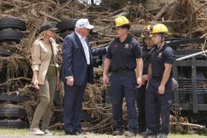Donald i Melania Trump w Teksasie