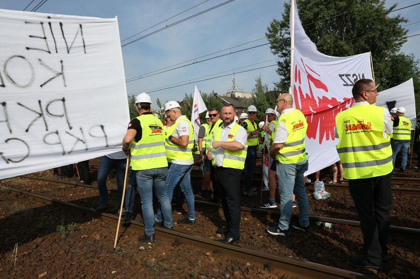 Protesty PKP Cargo