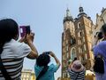 Bazylika Mariacka w Krakowie, turyści 