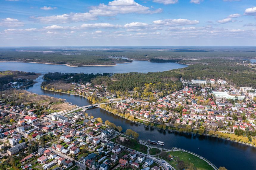 Augustów, widok z lotu ptaka