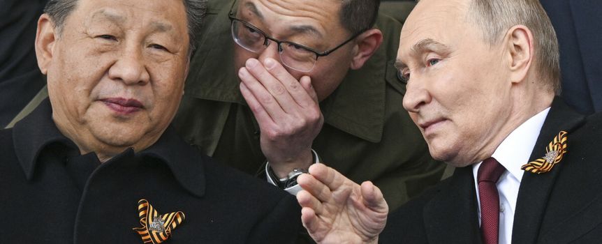 Przywódca Chin Xi Jinping i prezydent Rosji Władimir Putin