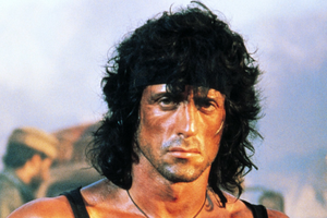 Sylvester Stallone jako Rambo
