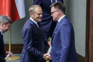 Donald Tusk Szymon Hołownia