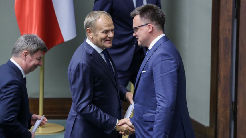 Donald Tusk Szymon Hołownia