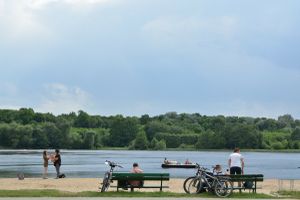 Plaża nad jeziorem Rusałka w Poznaniu
