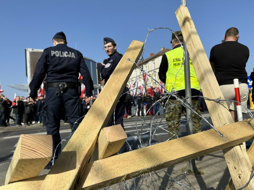 protest przeciwko migrantom