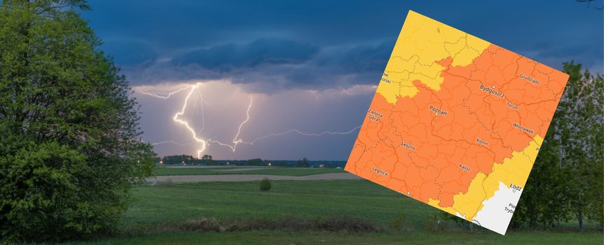 Burza, ostrzeżenie IMGW
