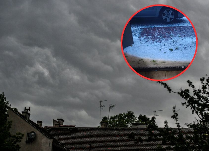 Kraków. Gradobicie i gwałtowne burze