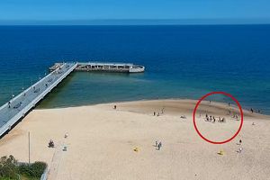 plaża w Kołobrzegu, zamek z piasku