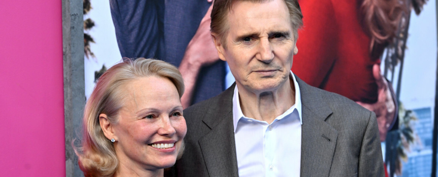 Pamela Anderson and Liam Neeson