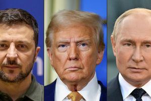 Wołodymyr Zełenski, Donald Trump, Władimir Putin