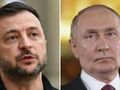 Prezydent Ukrainy Wołodymyr Zełenski. Prezydent Rosji Władimir Putin