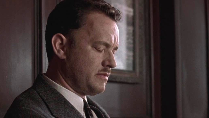Tom Hanks w filmie "Droga do zatracenia"