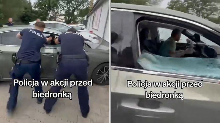Strzelanina pod Biedronką w Bolkowie