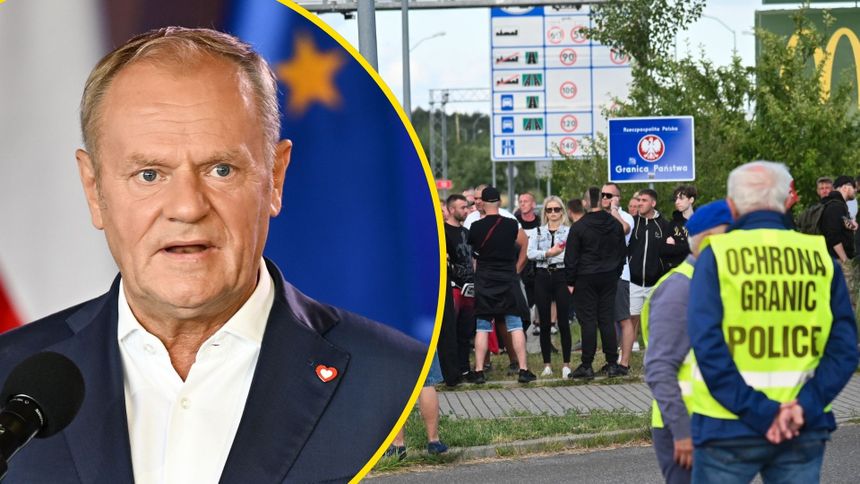 Premier Donald Tusk na konferencji prasowej. Protesty na granicy polsko-niemieckiej