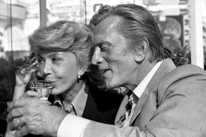 Kirk Douglas and wife Anne Buydens