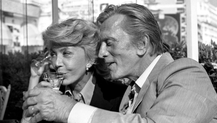 Kirk Douglas and wife Anne Buydens