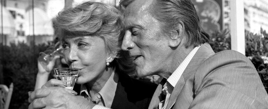 Kirk Douglas and wife Anne Buydens