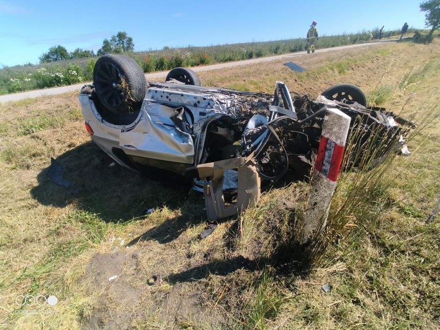 Wypadek na DK16, siedem osób rannych