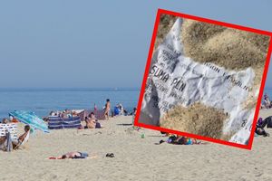 paragony grozy na plaży we Władysławowie