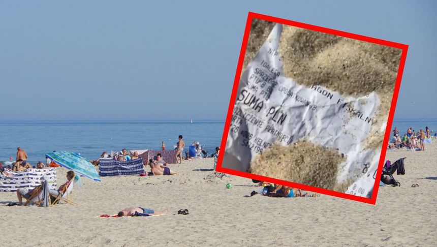 paragony grozy na plaży we Władysławowie