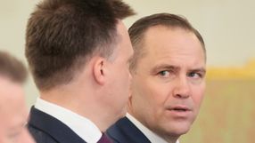 Prezydent elekt Karol Nawrocki i marszałek Sejmu Szymon Hołownia