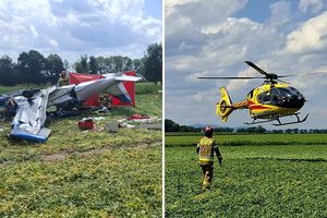 Wypadek awionetki na Dolnym Śląsku