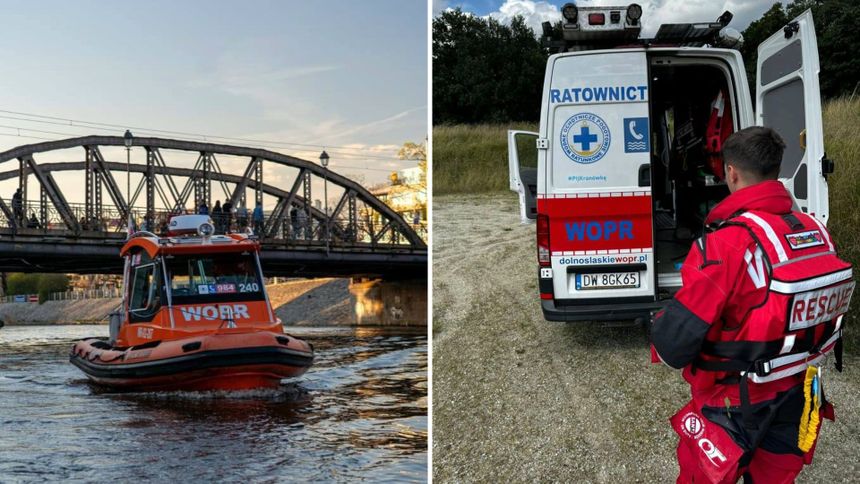 Ratownicy WOPR wyłowili z Odry ciało mężczyzny