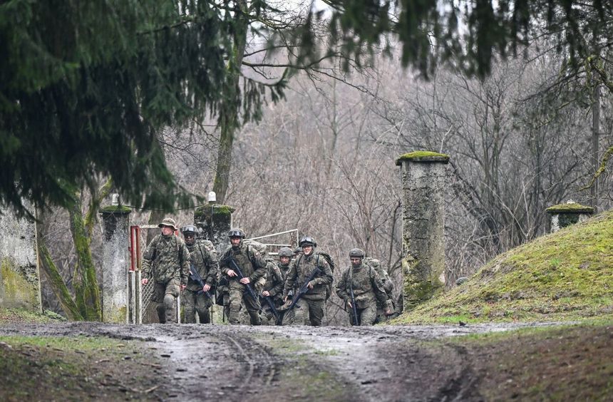 Żołnierze w Rząsce pod krakowem