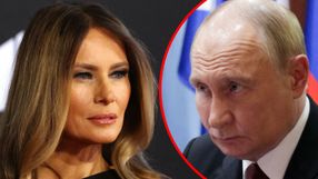 Pierwsza dama USA Melania Trump. Prezydent Rosji Władimir Putin
