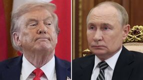 Prezydent USA Donald Trump. Prezydent Rosji Władimir Putin