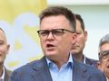 Szymon Hołownia na konferencji prasowej po Radzie Krajowej Polski 2050