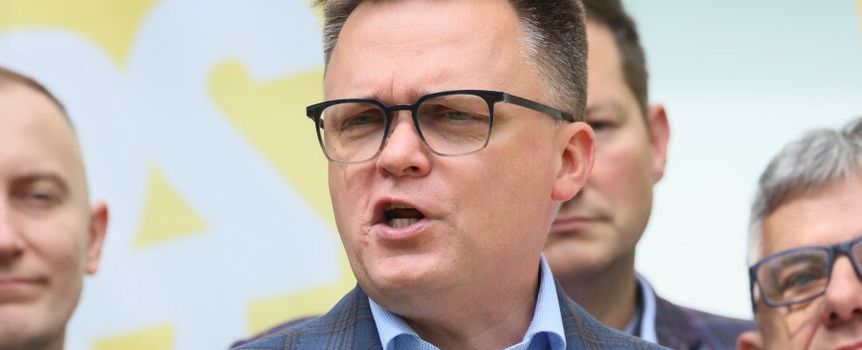Szymon Hołownia na konferencji prasowej po Radzie Krajowej Polski 2050