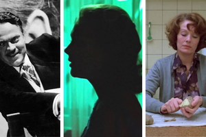 Kadr z filmu "Obywatel Kane",  "Vertigo", "Jeanne Dielman, Bulwar Handlowy, 1080 Bruksela",