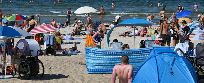 plaża na Bałtykiem