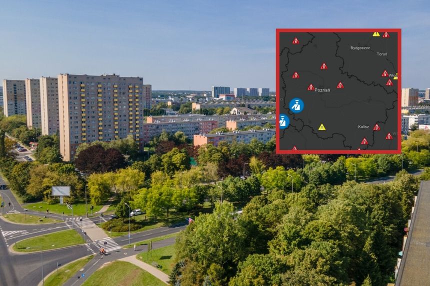 Winogrady w Poznaniu i mapa wypadków śmiertelnych