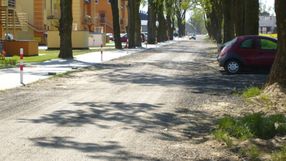 Jedna z ulic w Plewiskach