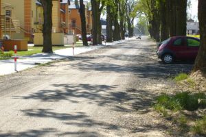 Jedna z ulic w Plewiskach