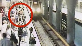 Warszawa. Próbował wepchnąć kobietę pod pociąg metra