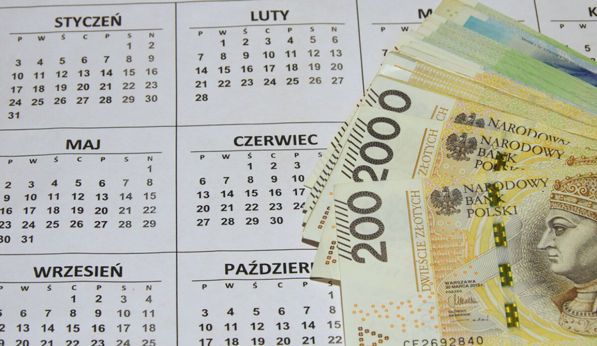 kalendarz i pieniadze