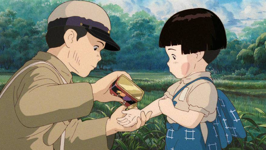 "Grobowiec świetlików" kadr z filmu