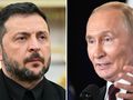 Prezydent Ukrainy Wołodymyr Zełenski. Prezydent Rosji Władimir Putin