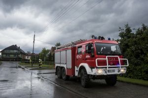 Interwencje straży pożarnej w związku z burzami