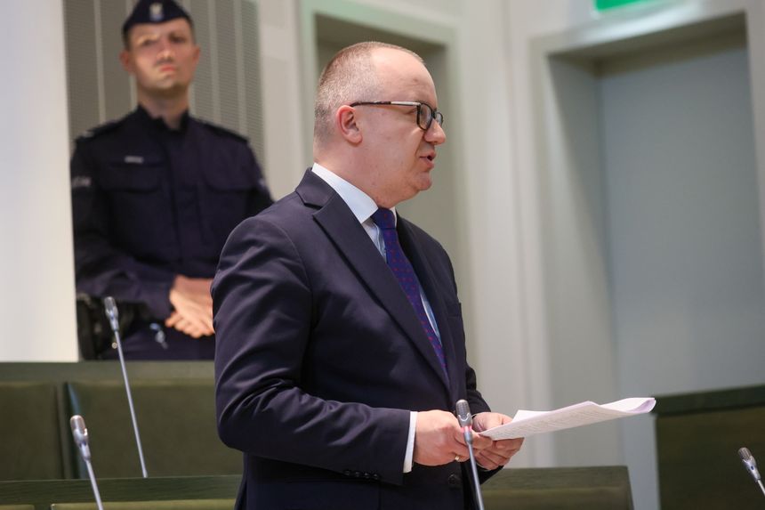 Minister sprawiedliwości Adam Bodnar podczas posiedzenia Sądu Najwyższego